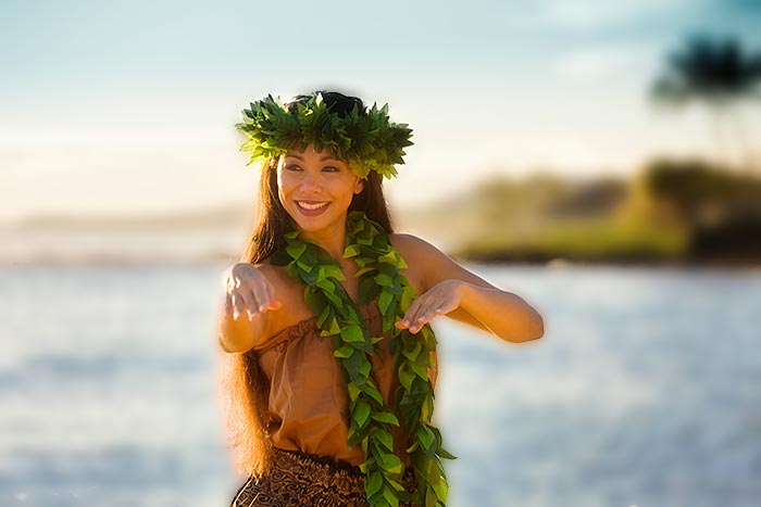 Hula girl, Haleo Luau in Kona, HI