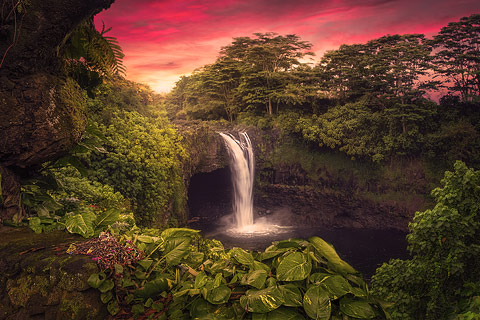 Rainbow Falls, Hilo, Hawai